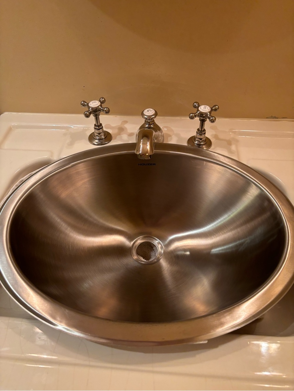 Stainless Oval Bathroom Sink